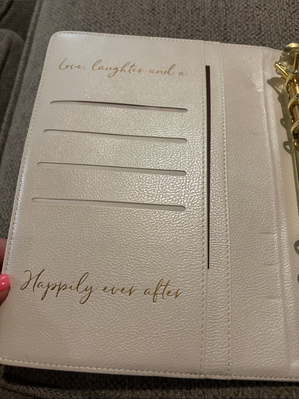 Future Mrs. Planner Notebook with Gold Script - Picture 3 of 5